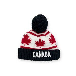 Canada Winter Olympics Pompom Hat {infant - 12/24mo}